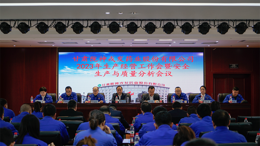 陇神戎发组织召开2023年生产经营工作会暨安全生产与质量分析会议