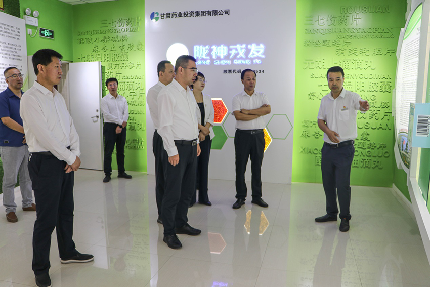 灵台县委县政府领导一行到陇神戎发召开交流座谈会