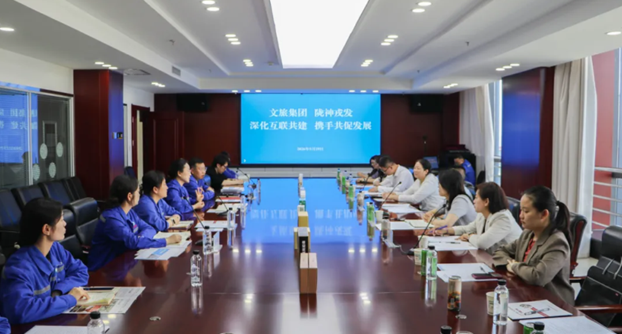 互联共建搭桥梁 互学共促谋发展——陇神戎发与文旅集团开展共建交流